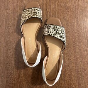 Gibson Latimer cow hair/sheep leather flats